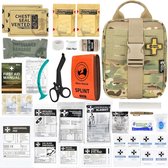 Luxe Noodpakket Rampenrugzak - Oorlog - Denk Vooruit - Hechtset - Survival Kit Outdoor - Leger Bruin