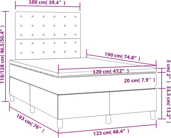 vidaXL-Boxspring-met-matras-stof-blauw-120x190-cm