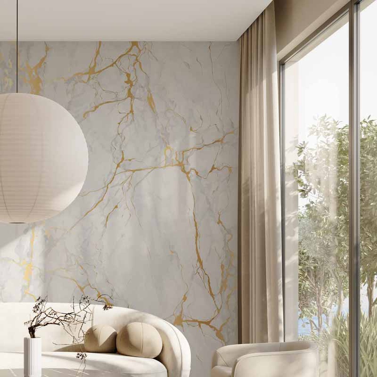 Marmer Effect venetian plaster - Stucco Venetian - wit-5KG