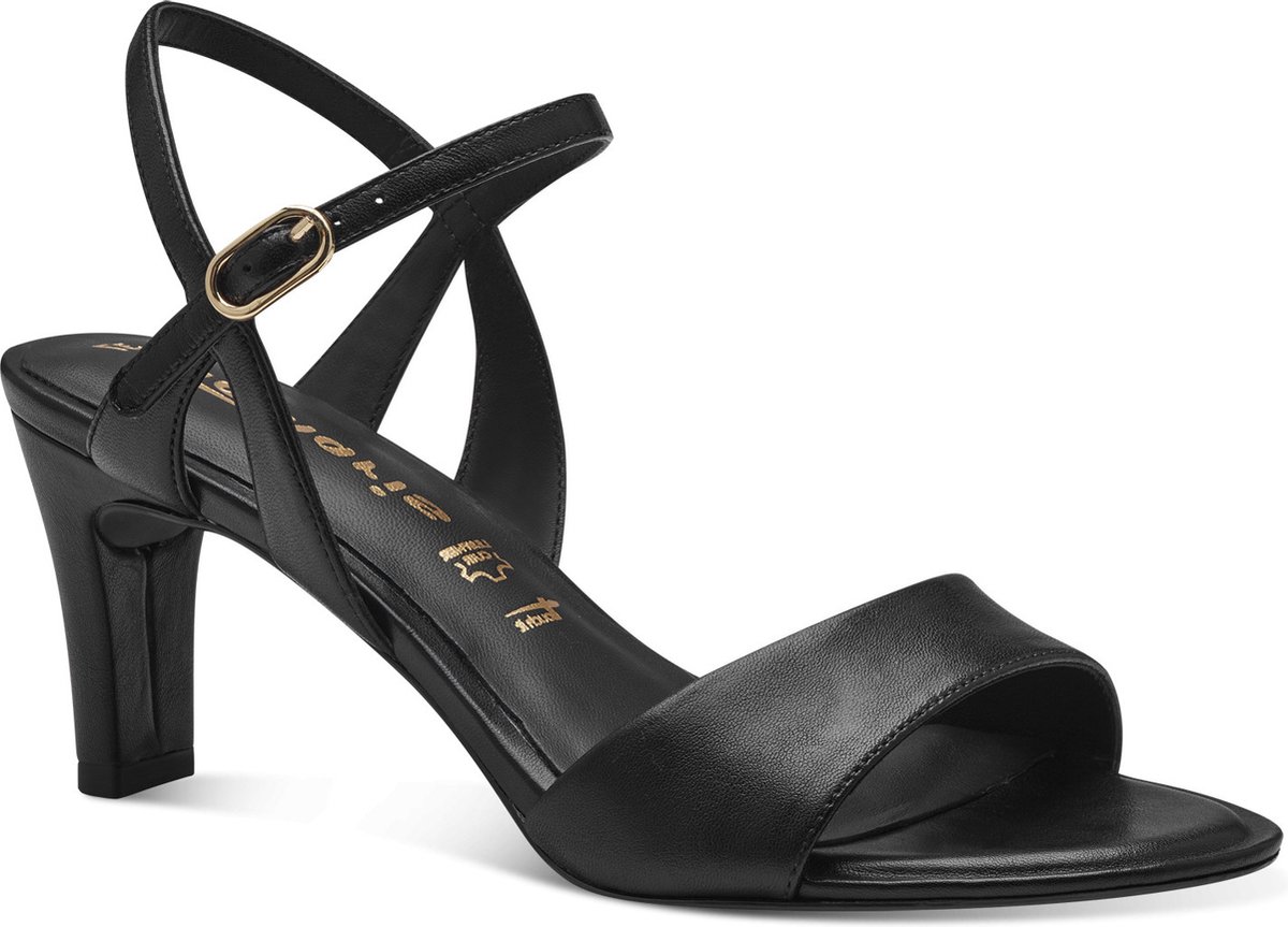 Tamaris Pumps voor dames met riem, veganistische blokhak, pewter, 38 EU