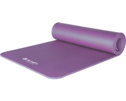 ForzaFit Yogamat Paars 183 x 61 x 1 cm - Extra dik - Yoga - Pilates - Fitness mat met Draagriem