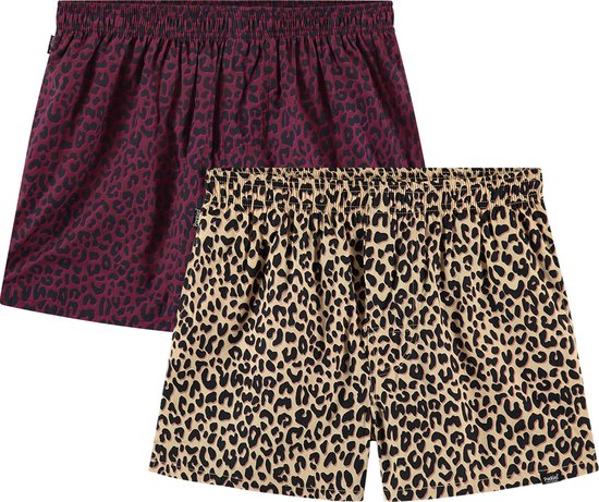 Pockies - 2-Pack - Leopard Boxers - Boxer Shorts - Maat: S