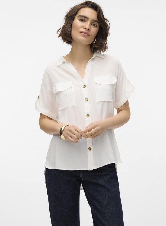 VERO MODA Vmcali Ss Denim Button Dress dames Gekleed