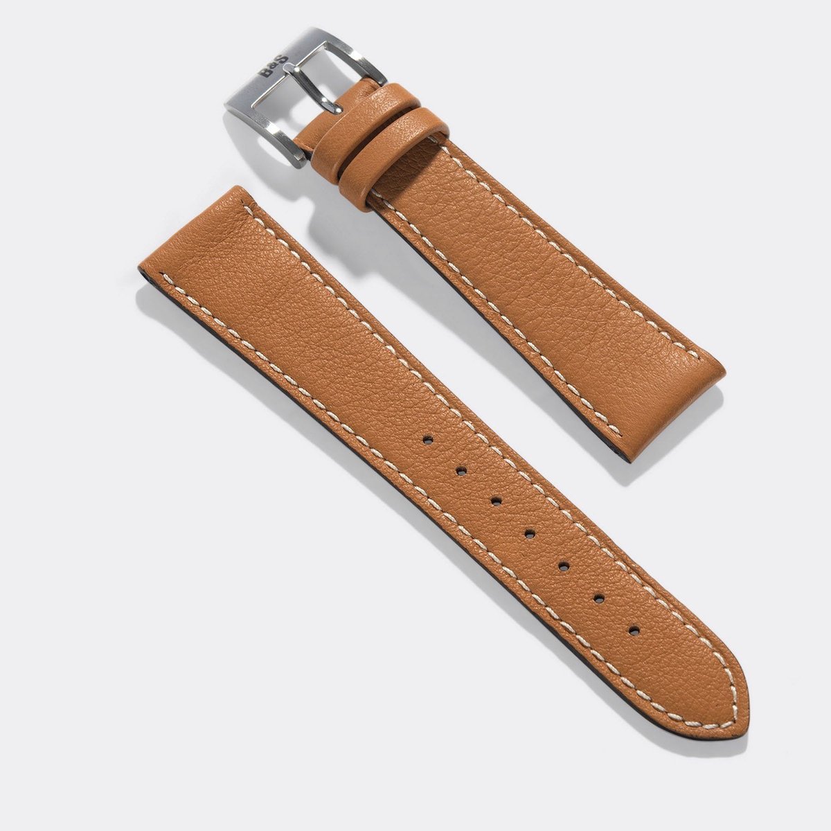 BS Leren Horlogeband Luxury - Tawny Brown - 20mm