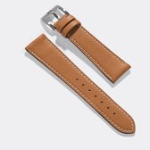 B&S Leren Horlogeband Luxury - Tawny Brown - 20mm