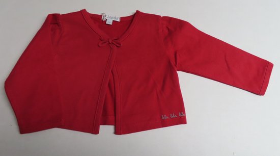 Gilets - Overjasje - Meisjes - Rood - Kort model - 9 maand 74