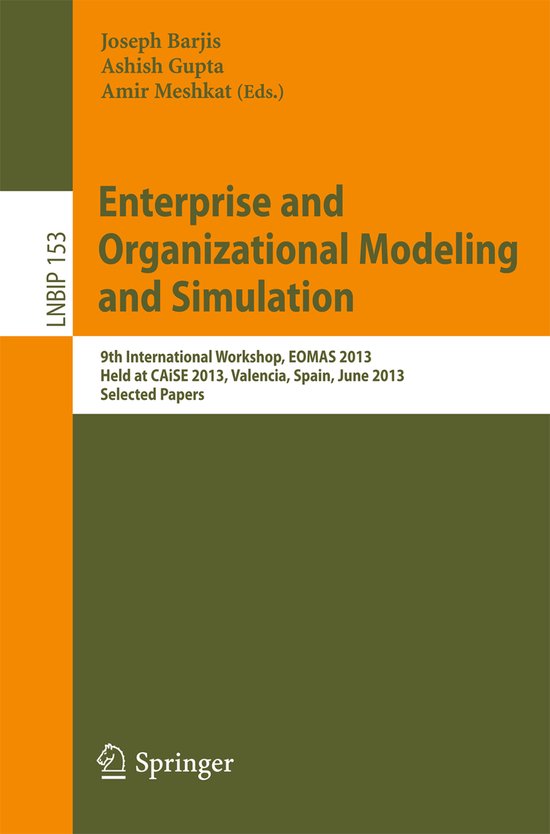 Enterprise and Organizational Modeling and Simulation - cover