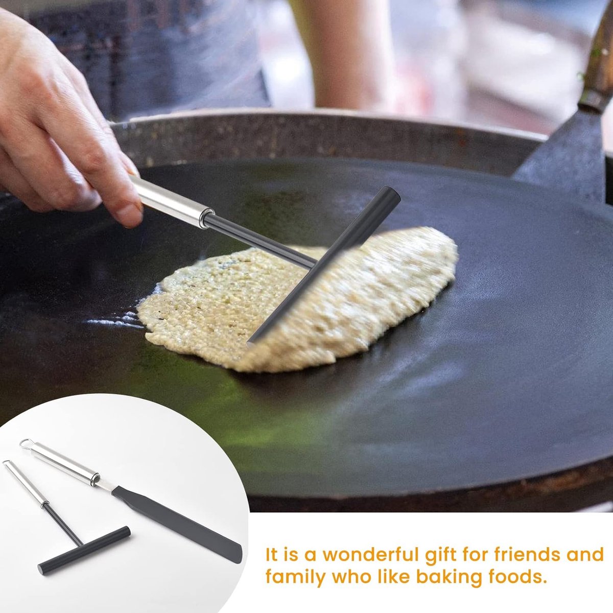Foodis RVS spatels voor pannenkoeken 40cm