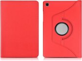 Revolving Samsung Tab A7 Case - Tab A7 10.4 (2020) Case Rouge - Coque pour Samsung Galaxy Tab A7 10.4 (2020) - SM-T500 Eco- Cuir - Protection intégrale jusqu'à 2 mètres