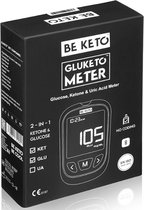 Be Keto | GluKeto Meter | Blood Glucose & Ketone Meter | 1 x 0,25 kg | Ketose dieet | Ketonentest