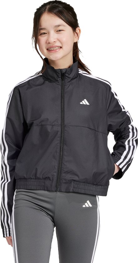 adidas Performance Train Essentials Full-Zip Hooded Jacket Kids - Kinderen - Zwart- 170