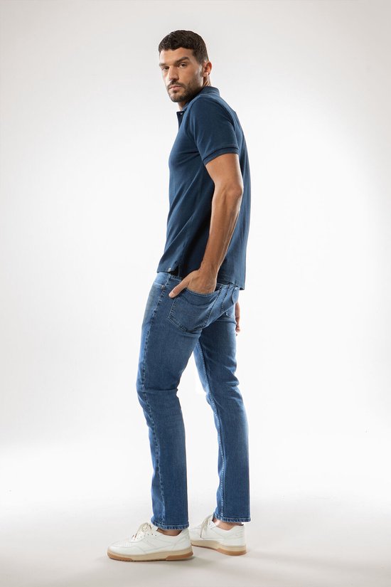 Rockford Mills LONGHORN Heren Slim Fit Jeans Blauw - Maat W38 X L30