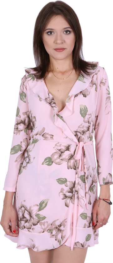 Mini-robe à fleurs rose de John Zack