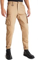 Pando Moto Desert Cargo Beige Chino Cordura® Jeans de Motorcycle pour homme W38/L30 - Taille - Pantalons