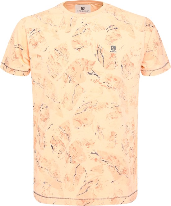 Gabbiano T-shirt T-shirt avec imprimé intégral 154529 972 Peach douce taille homme-XL