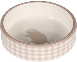 Flamingo Mylo - Eet- En Drinkpot Knaagdier - Eetpot Hamster Mylo Keram. Beige- Wit Rond 100ml 8,5x3cm - 1st - 133730 - 1st