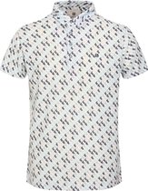 Gabbiano Poloshirt Polo Jersey Figures Printed 234545 101 White Mannen Maat - 3XL