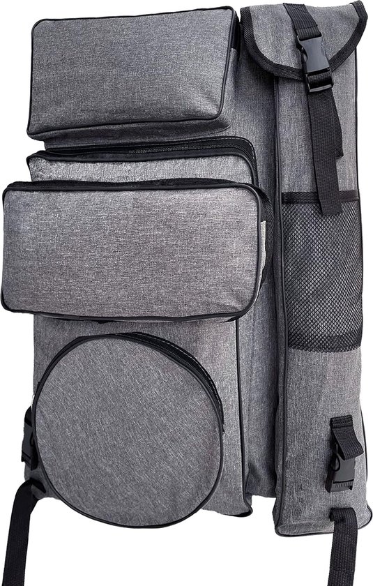 Canvas Artist Portfolio Case Carry Backpack Edge voor schetskunstopslag en reizen, tas voor artwork/poster/tekeningkoffer