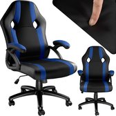 tectake® - bureaustoel gamingchair - luxe burostoel kantoorstoel - racingstoel burostoel gamestoel Goodman - zwart/blauw