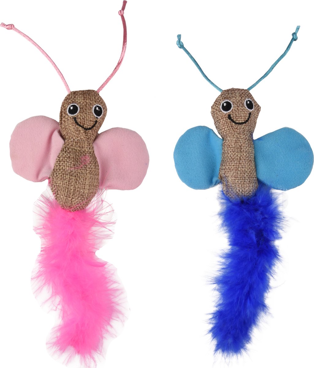 Flamingo Afra - Speelgoed Katten - Ps Vlinder Afra 27cm Assortiment - 1st - 128935 - 1st