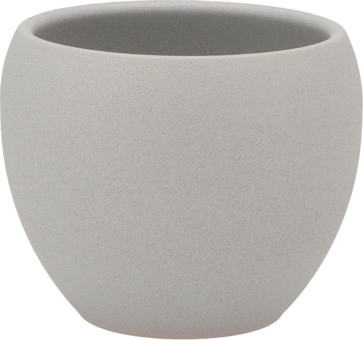 DK Design Bloempot/plantenpot - Vinci - lichtgrijs mat - voor kamerplant - D11 x H14 cm