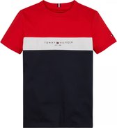Tommy Hilfiger ESSENTIAL COLORBLOCK TEE S/S Jongens T-shirt - Blue - Maat 16