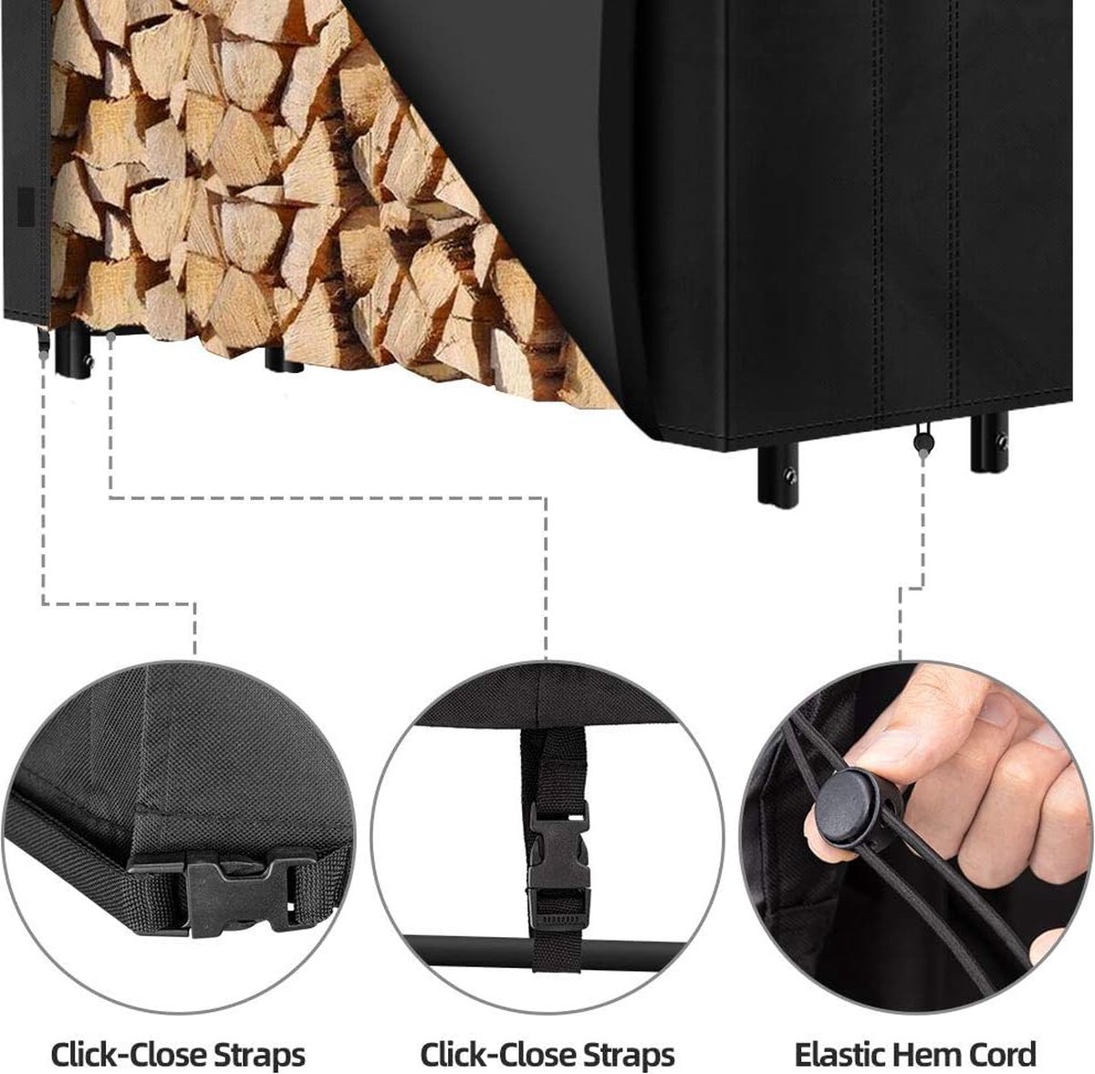 Housse Pour Canapé D'angle De Jardin - 250x250x90 H: 70cm - Imperméable Et Résistante Aux UV, à