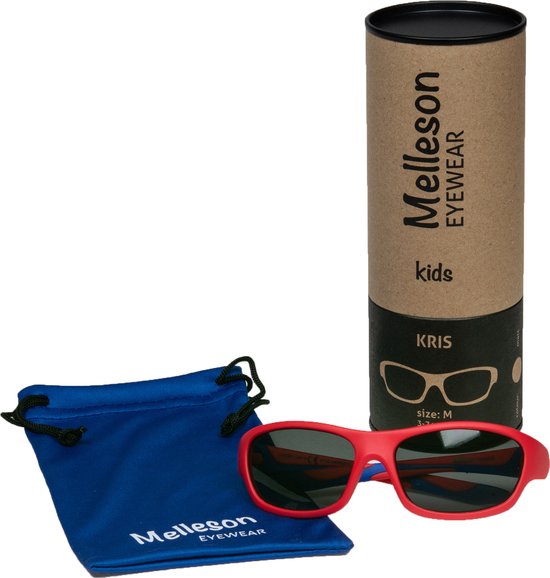 Melleson Zonnebril junior 3 - 8 jaar rood blauw (1st) van Melleson — afbeelding 2