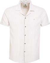 Gabbiano Overhemd Overhemd Resort Streepstructuur 334553 01 Beige Mannen Maat - L
