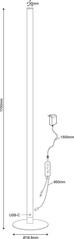 5W RGBW LED-uplight, dimbaar, staande lamp voor binnen met 16 miljoen 5W RGBW LED-uplight, dimbaar, staande lamp voor binnen met 16 miljoen