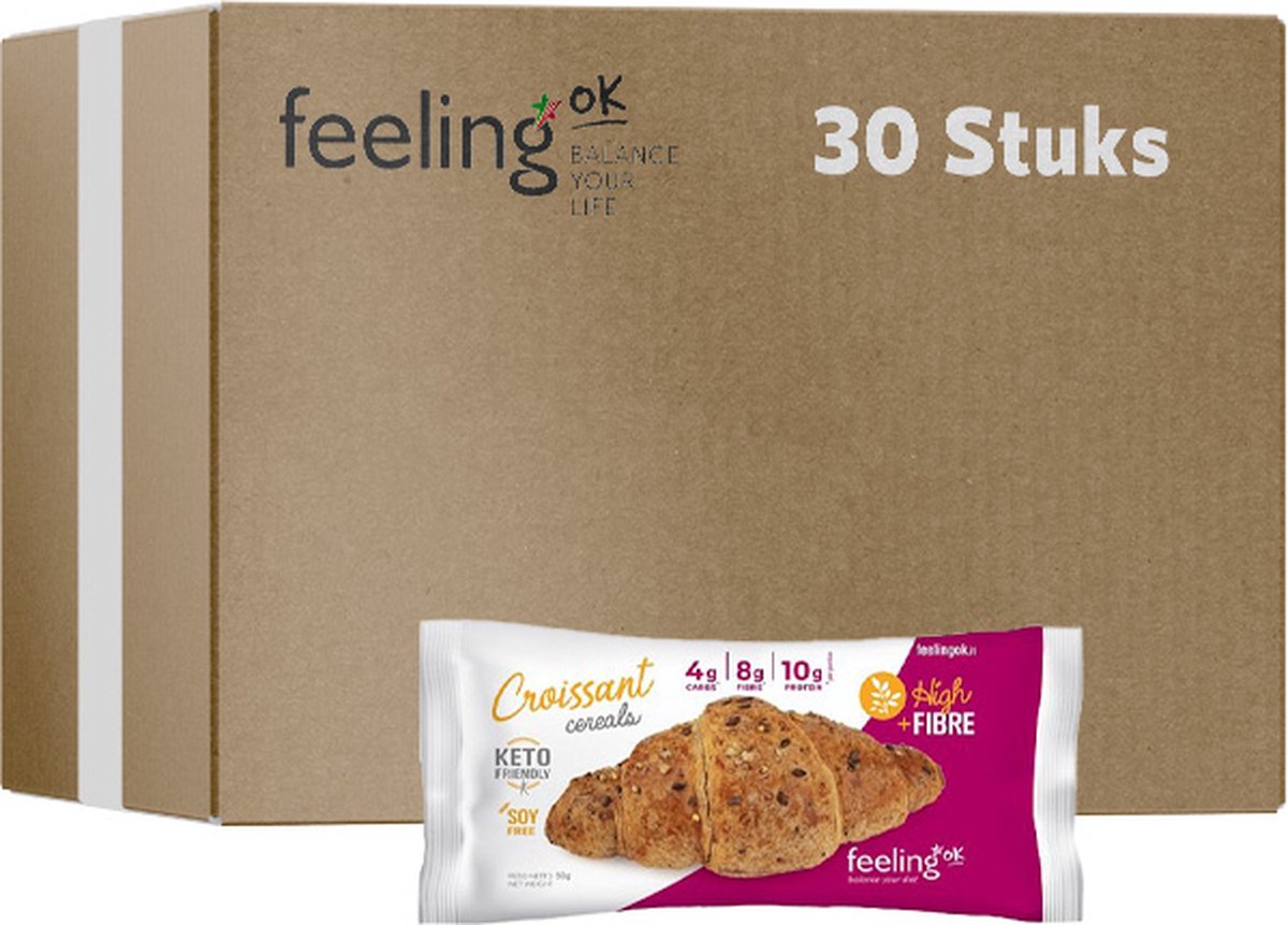 Goedkoopste Feeling OK | Salty Croissant Cereals | 30 Stuks | 20 x 50 gram