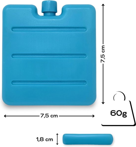 Kleine ijselementen, mini-koelelementen voor de koeltas, koelbox, koelbatterij, ruimtebesparende koelelementen voor de lunchbox van Klein — afbeelding 4