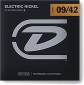 Dunlop E-Git.snaren de 09-42 nikkel omwonden - Elektrische gitaarsnaren