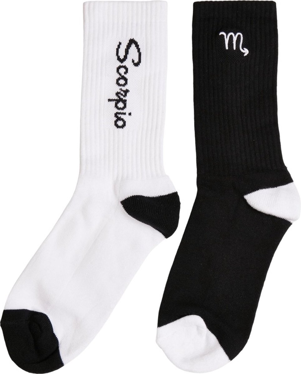 Mister Tee Scorpio Zodiac 2-Pack Sokken 35/38 Zwart