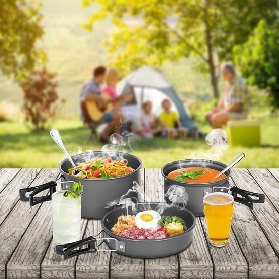 Odoland Campingkooktoestel, 1,4 l, campingkooksysteem, draagbare