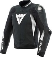 Dainese Super Speed 4 Leather Jacket Black Matt White 52 - Maat - Jas