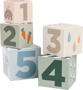Done By Deer Stacking Cubes Deer Friends Colour Mix 5pcs