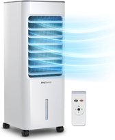 5L Portable Air Cooler with 4 Operational Modes 3 Fan Speeds Control Panel & Remote Control. Powerful Evaporative Air Cooler with Built-in Timer & Automatic Oscillation