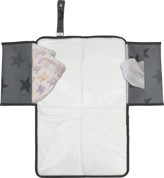 Dooky 3 in 1 Changing Pack Verschonings matje Grey Stars van Dooky — afbeelding 3