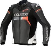 Alpinestars Gp Force Leather Jacket Airflow Black White Red Fluo 54 - Maat - Jas