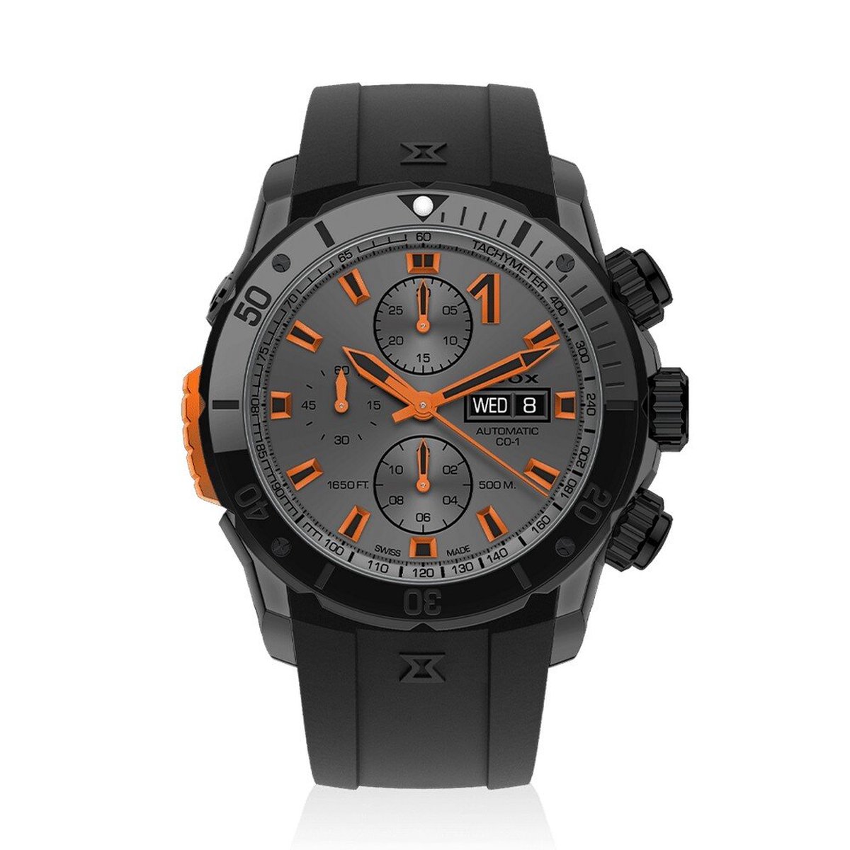 EDOX CO-1 Chrono Automatic 01128-37GNNOCA-GNO mannen horloge