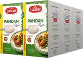Lassie Pandanrijst Voordeelverpakking - 6 x 750 Gram Multipack Pandan Rijst - Thaise Jasmijnrijst - Fragrant Rijst - Zachte en Volle Smaak - 10 Minuten Koken - Glutenvrij