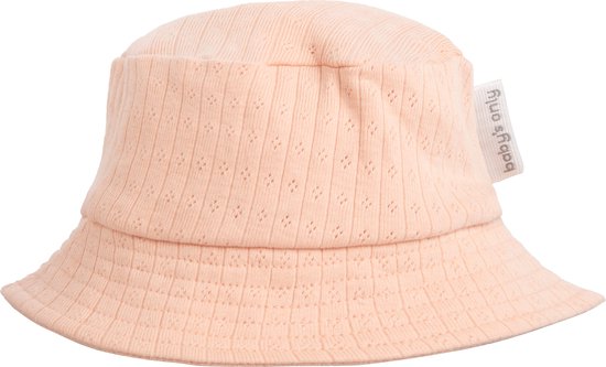 Baby's Only Zonnehoedje Dream - Vissershoedje voor meisjes - Baby bucket hat gemaakt van 100% ecologisch katoen - Peach - 6-12 mnd - GOTS