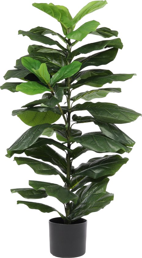 Kunst Tabaksplant | 100cm - Kunstplant tabaksblad -Tabaksblad kunstplant - Grootblad nepplant - Groen