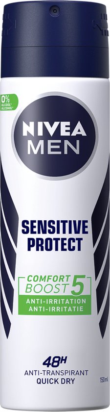 NIVEA MEN Sensitive Protect Deodorant Spray - 6 x 150 ml - Voordeelverpakking - NIVEA