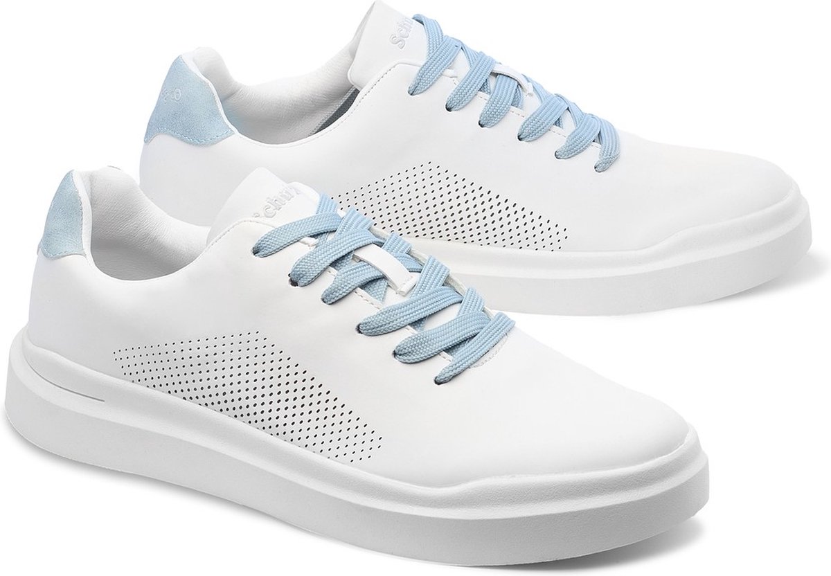 Schu'zz Schuzz Damen Schuhe Citiz Femme Blanc&bleu / Weiß-37