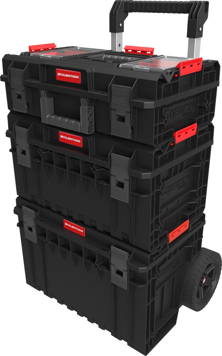 Toolbrothers RHINO XXL ECO Werkplaatsset Gereedschapskoffer Comfort+ Hoogte L + Gereedschapskoffer Comfort+ Hoogte M + Cart Plus