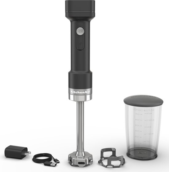 Kitchenaid staafmixer - Kitchenaid Go - Draagbare Staafmixer met 700ml mengbeker - zonder batterij - Zwart van KitchenAid — afbeelding 4