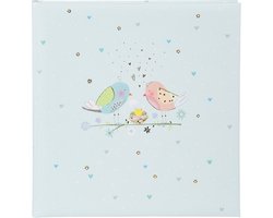 GOLDBUCH GOL-24562 TURNOWSKY Babyalbum LOVING BIRDS boy (zonder tekst) als Fotoboek, 25x25 cm, 60 witte bladzijden