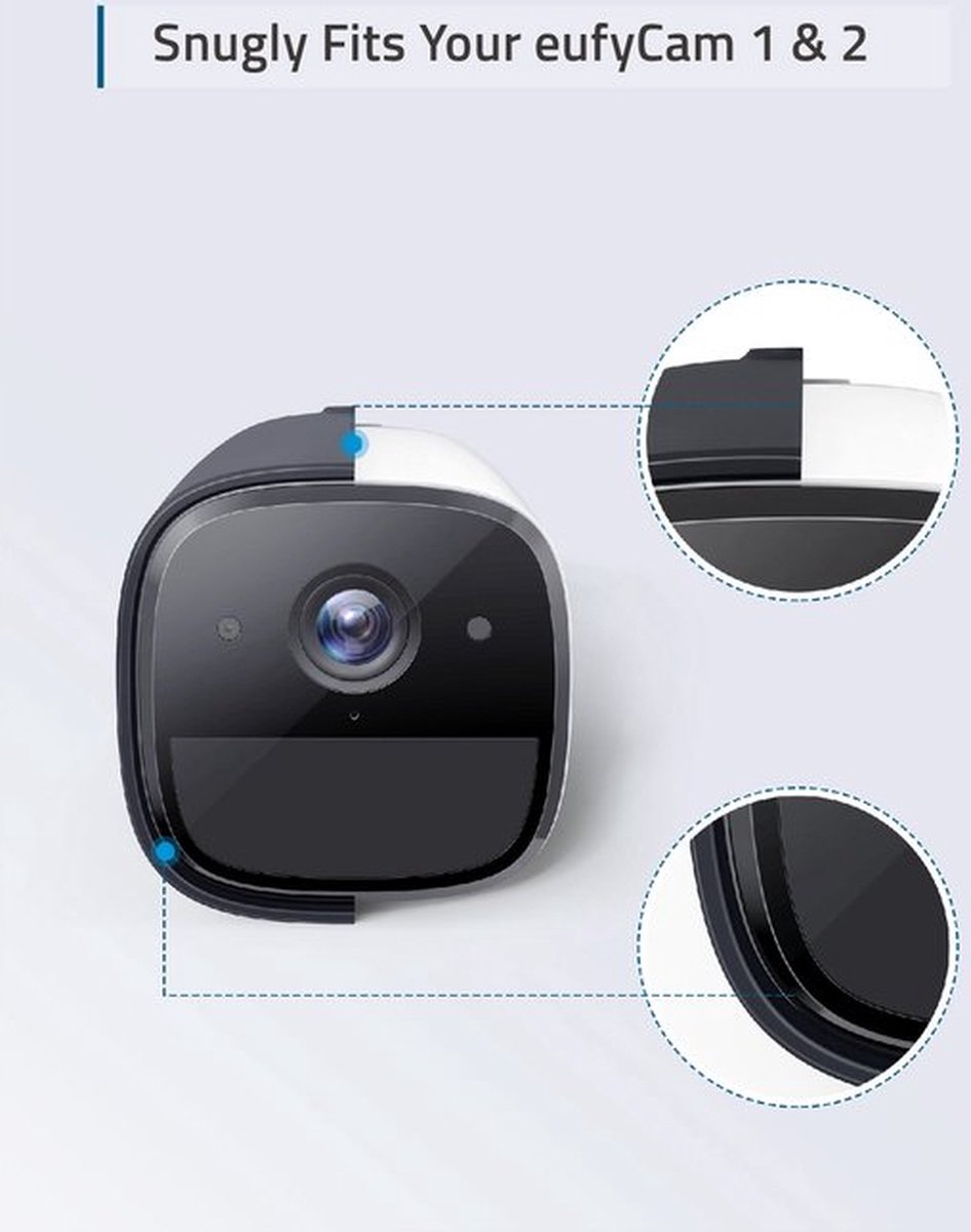 Afbeelding 3 van eufy security Cam 2 Pro 2K Draadloze Beveiligingscamera - Uitbreiding + Black Skin - Bundelvoordeel
